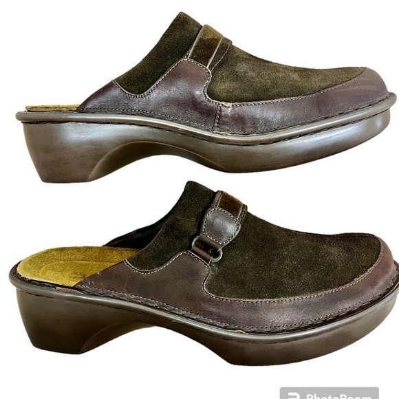Naot Capetown Brown Suede Clogs - Women’s  Size 41 EU or US 10 - Picture 3 of 13